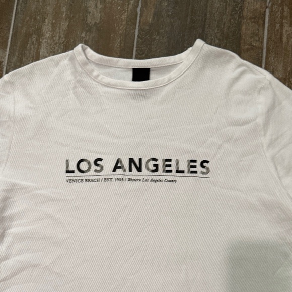H&M White Los Angeles Graphic Tee - Picture 2 of 7